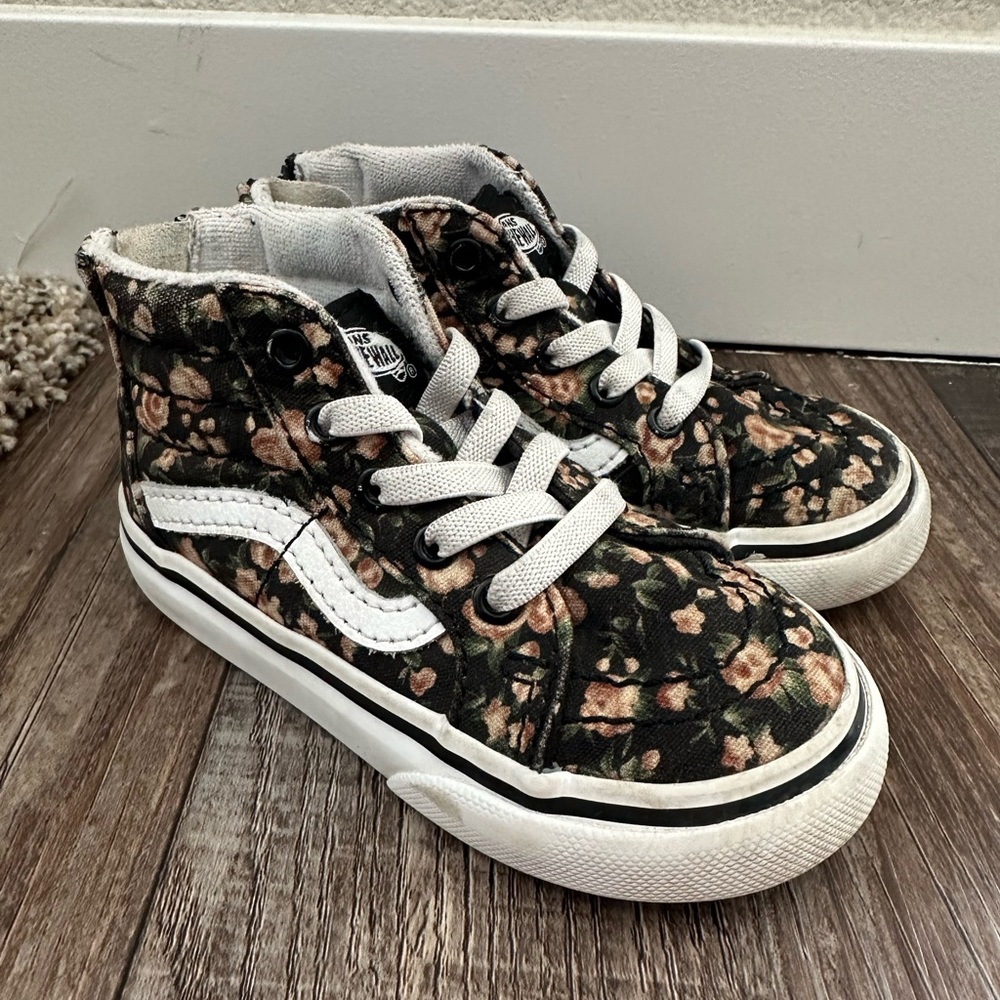 Toddler Girl Floral Vans